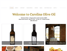 Tablet Screenshot of carolinaoliveoil.com